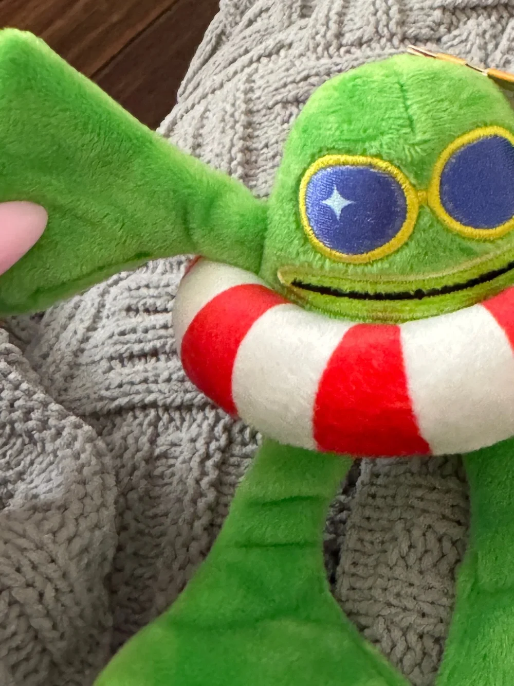 Bark ‘Pool Party Hopper’ Green Plush Frog Dog Toy